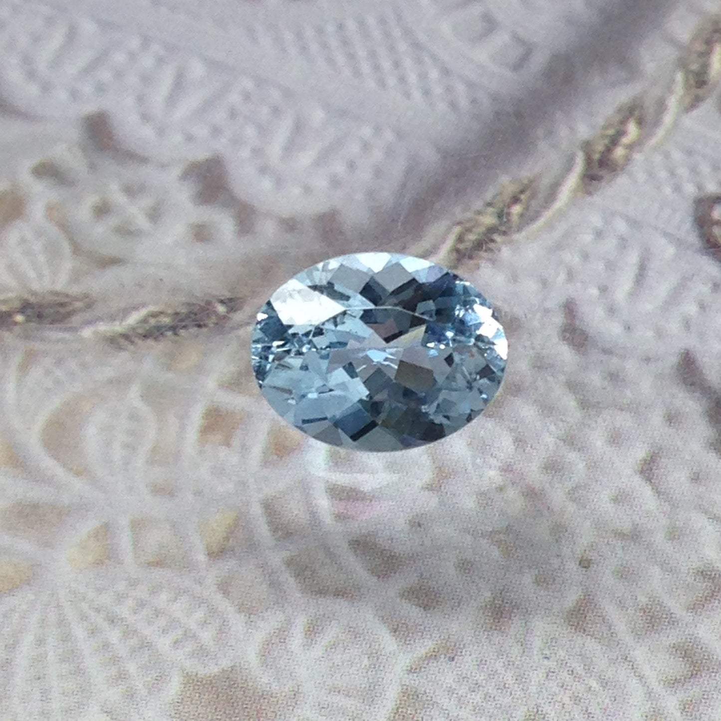 9x7mm Natural Light Blue Aquamarine 1.58 Carats Pastel Blue Oval Cut Loose Faceted March Birthstone