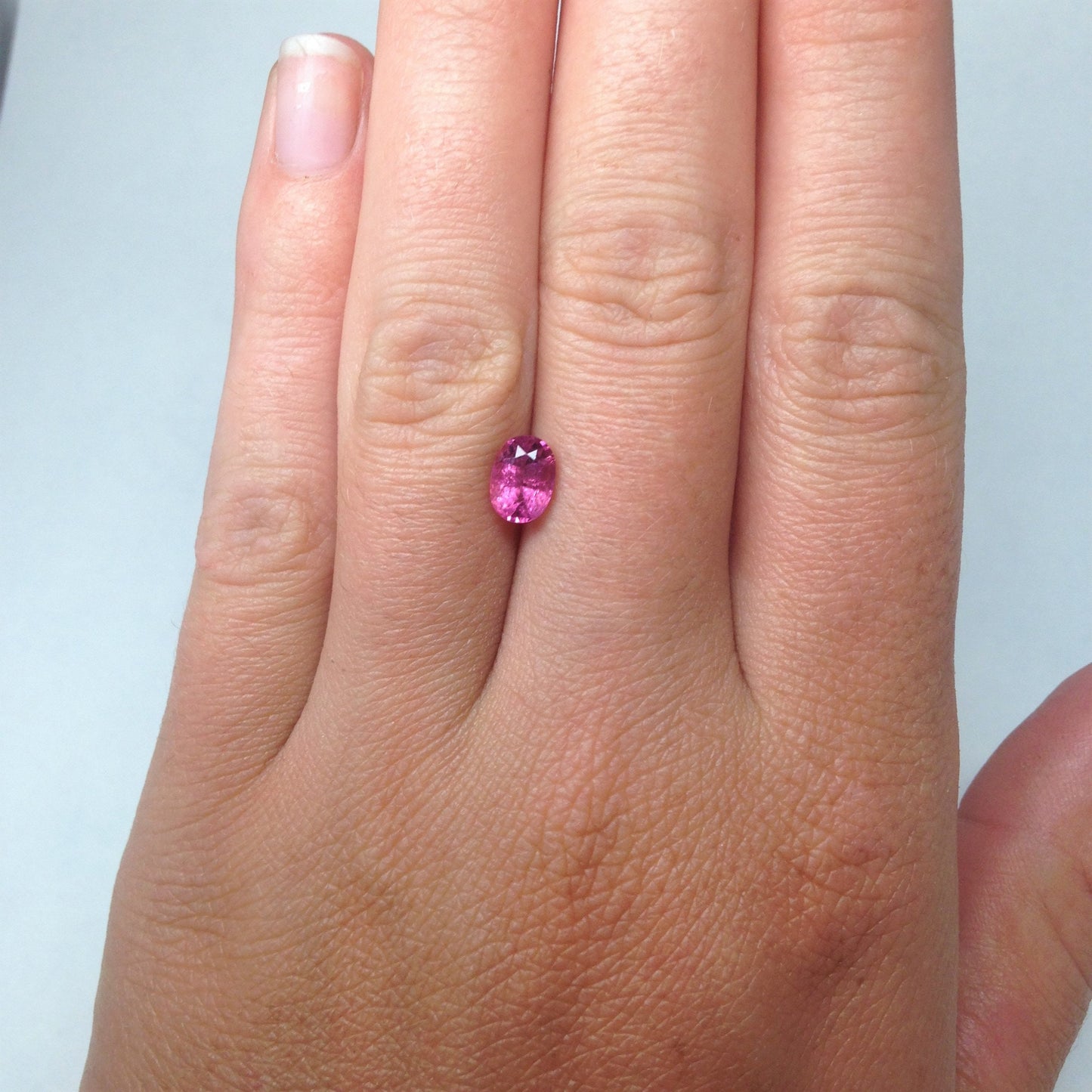 7x5mm Natural Pink Tourmaline 1.06 Carats Tested Stone Wholesale Gems Faceted Loose Gemstone Red Oval Cut Unmounted For Gold Jewelry