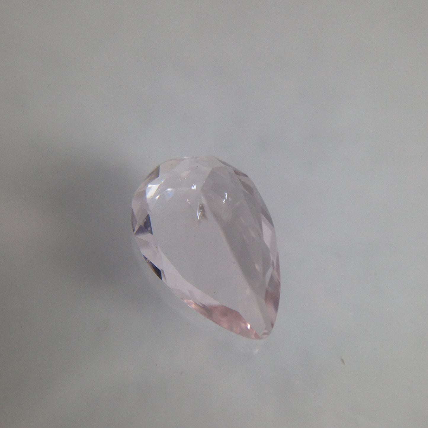 9x6mm Light Pink Morganite 1.16 Carat Pear Cut Pink Loose Gem