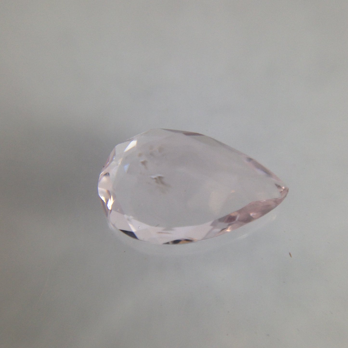 9x6mm Light Pink Morganite 1.16 Carat Pear Cut Pink Loose Gem