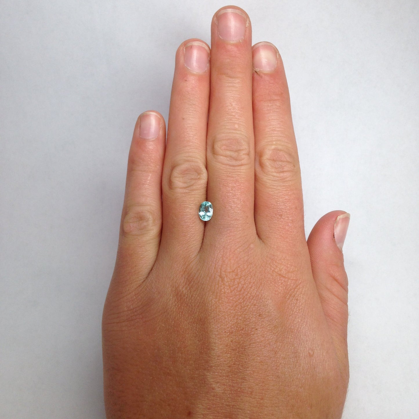 7x5mm Natural Copper Bearing Tourmaline, Paraiba Type 0.88 carats Blue Green Faceted Loose Cuprian Tourmaline, Rare Gemstone