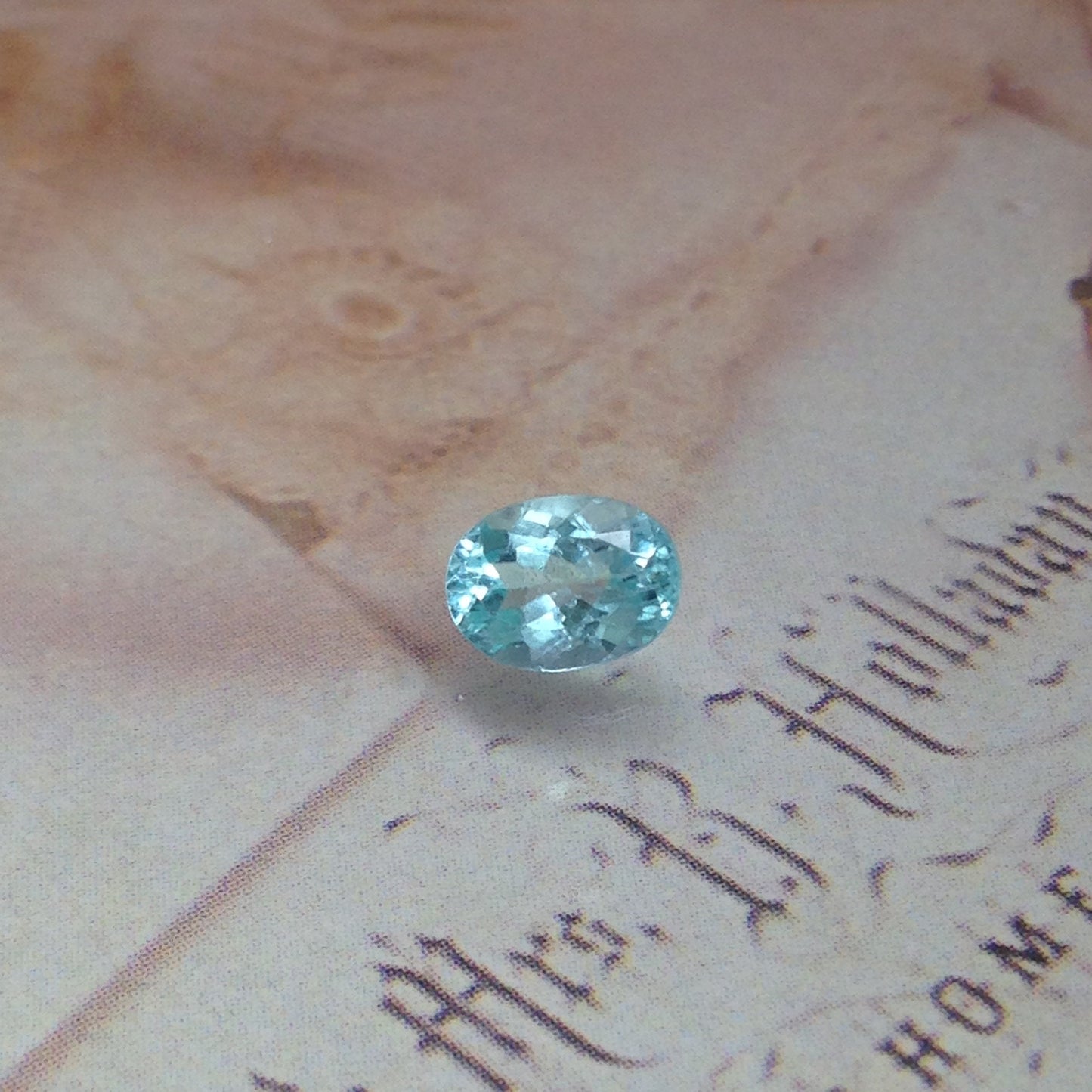 7x5mm Natural Copper Bearing Tourmaline, Paraiba Type 0.88 carats Blue Green Faceted Loose Cuprian Tourmaline, Rare Gemstone