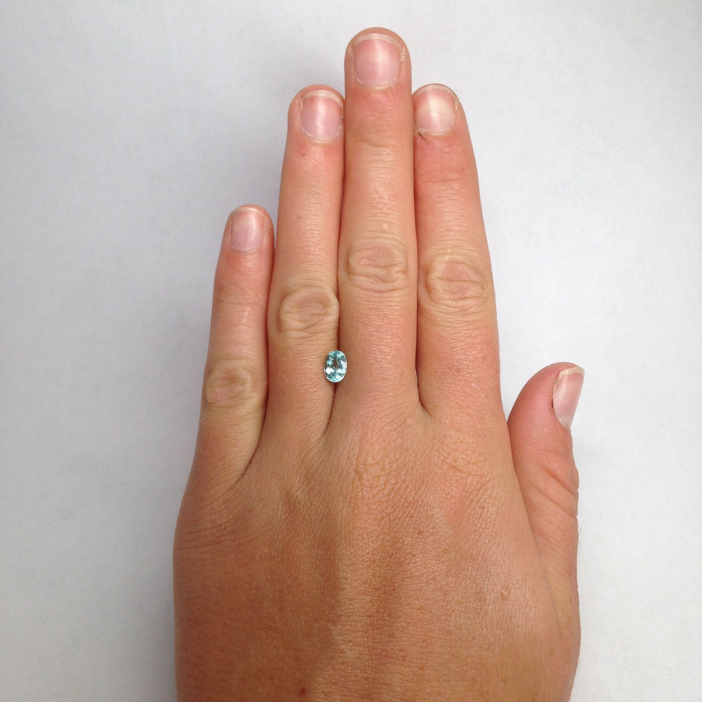 7x5mm Natural Copper Bearing Tourmaline, Paraiba Type 0.88 carats Blue Green Faceted Loose Cuprian Tourmaline, Rare Gemstone