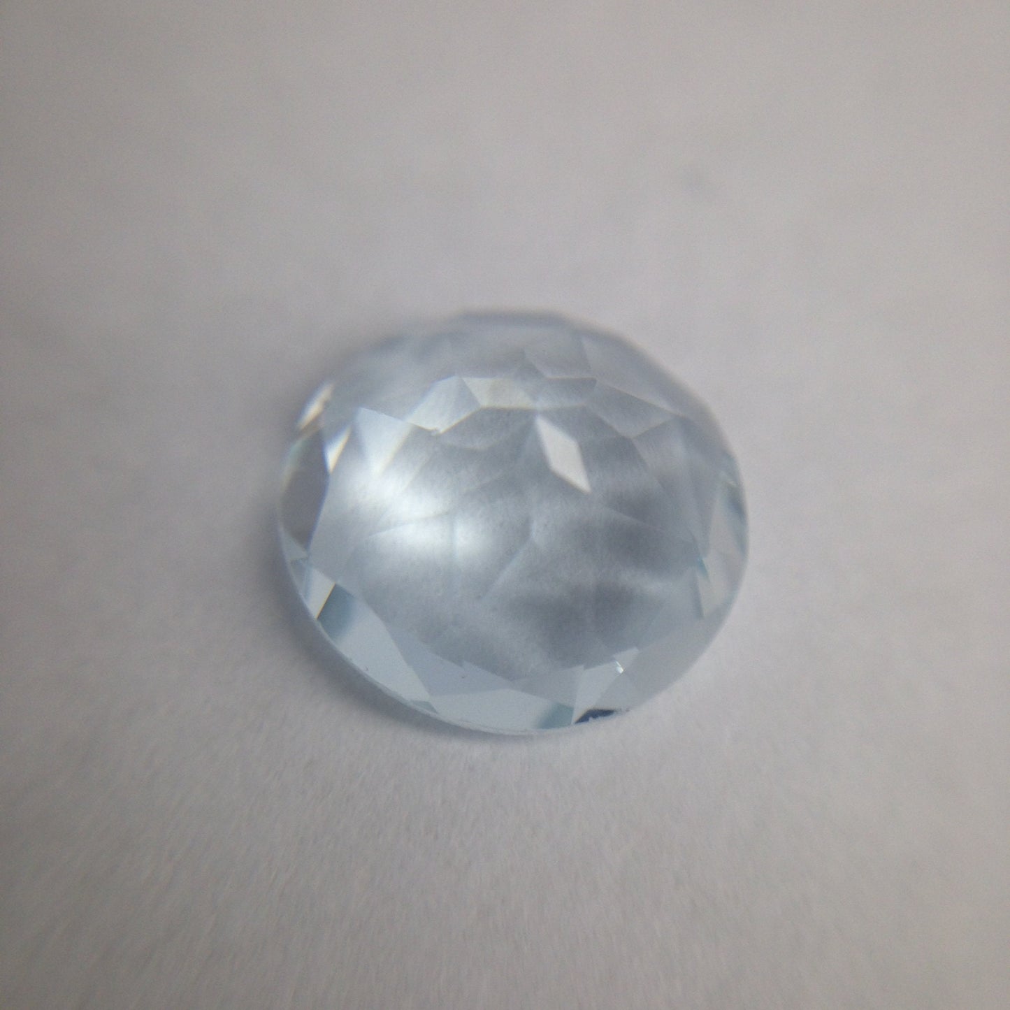 10mm Natural Light Aquamarine 2.81 carats Faint Blue Round Cut Loose Faceted Gemstone Beryl March Birthstone 10 millimeters unmounted ct