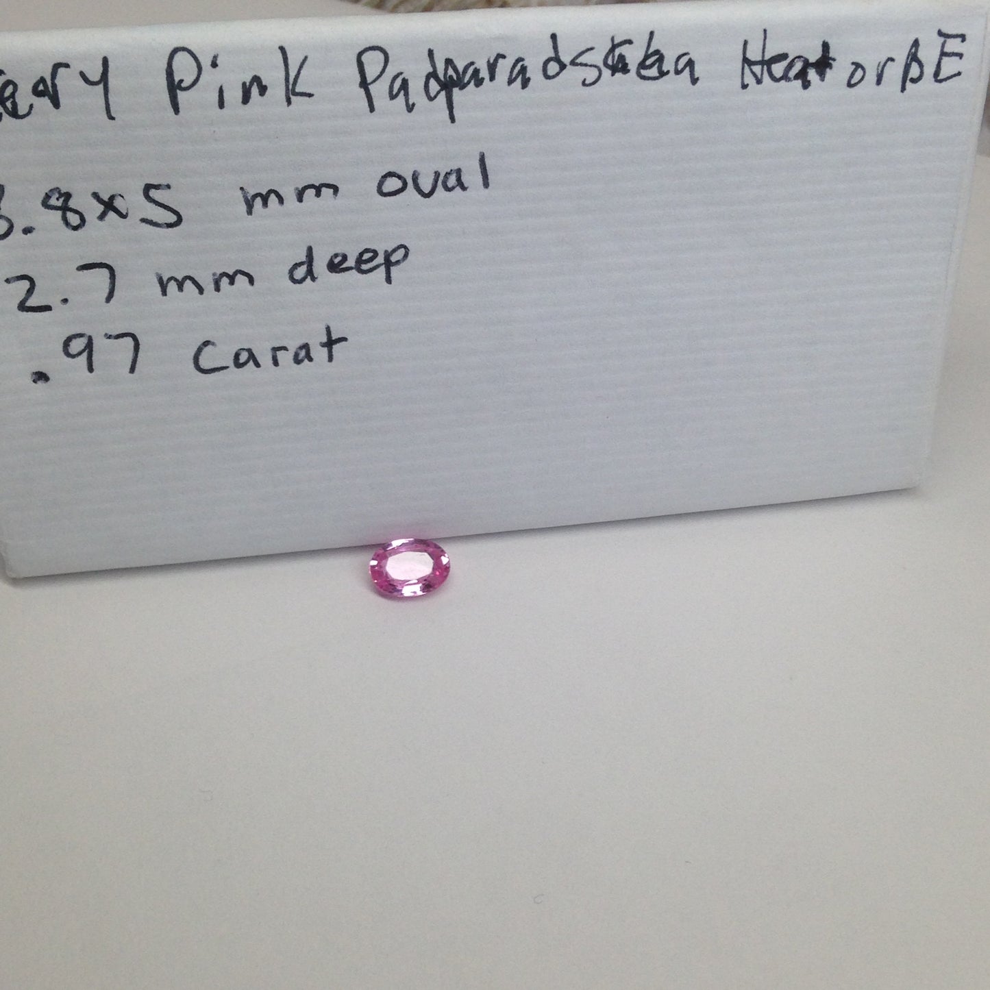 7x5mm Natural Heated Pink Sapphire 0.97 Carats Oval Cut Corundum Wholesale Gem Faceted Loose Unmounted Gemstone, Earth Mined Sapphire cts