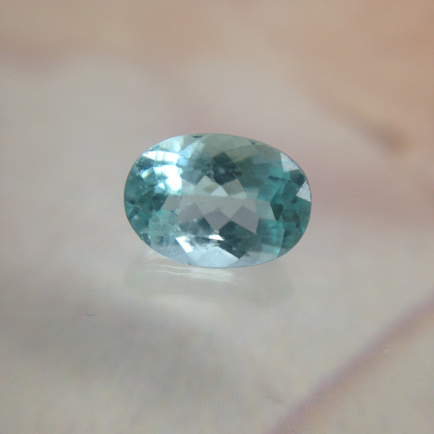 7x5mm Natural Copper Bearing Tourmaline, Paraiba Type 0.88 carats Blue Green Faceted Loose Cuprian Tourmaline, Rare Gemstone