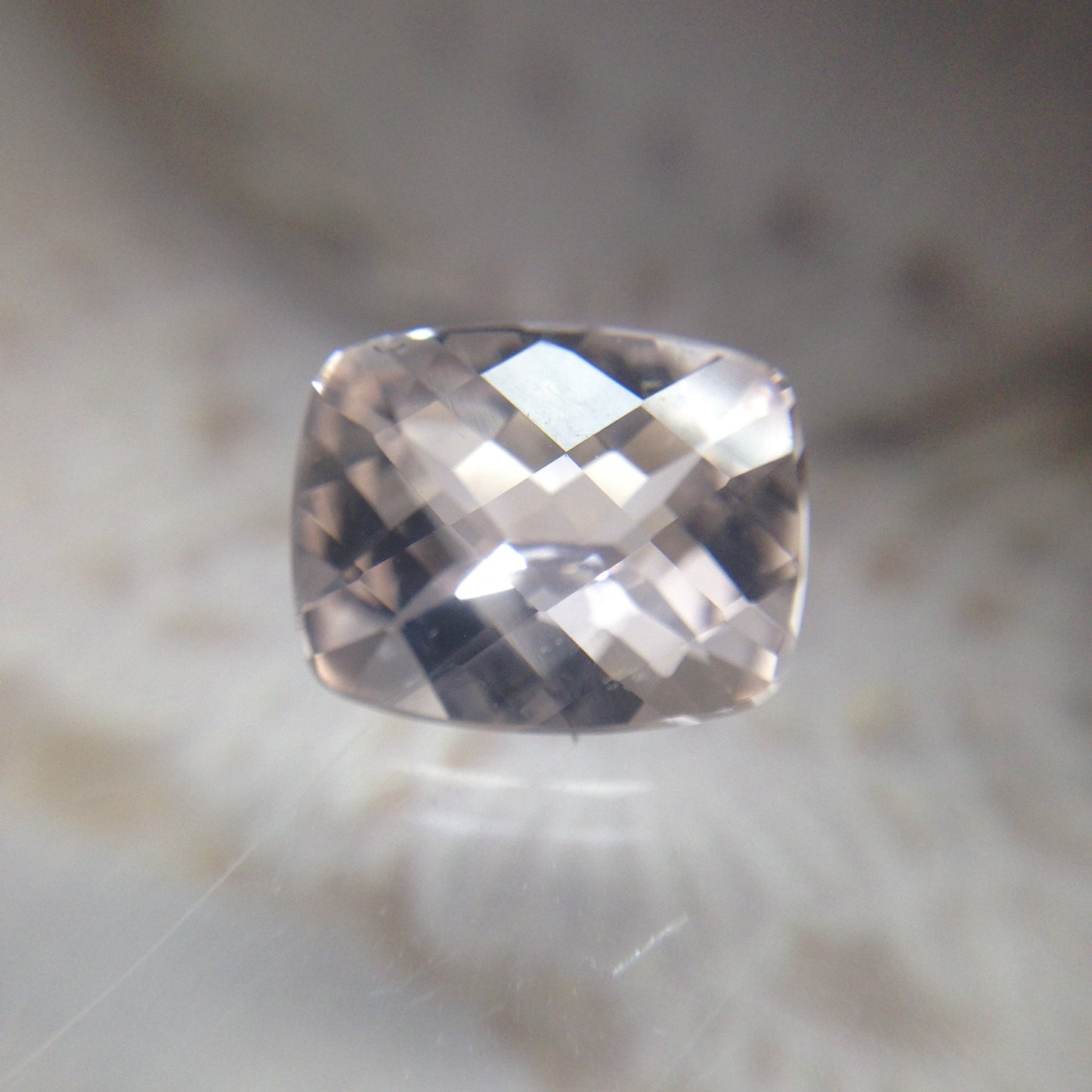 Morganite 10x8mm 2.66 Cushion Rectangle Cut Faint Beige Peach Loose Gem Unmounted Gemstone For Engagement Ring Wholesale Tested Beryl stone