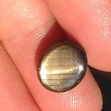 12x10mm 5.45 carats 6 Ray Natural Black Star Sapphire Loose Gemstone cts Cabochon Wholesale Corundum September Birthstone unmounted Cab