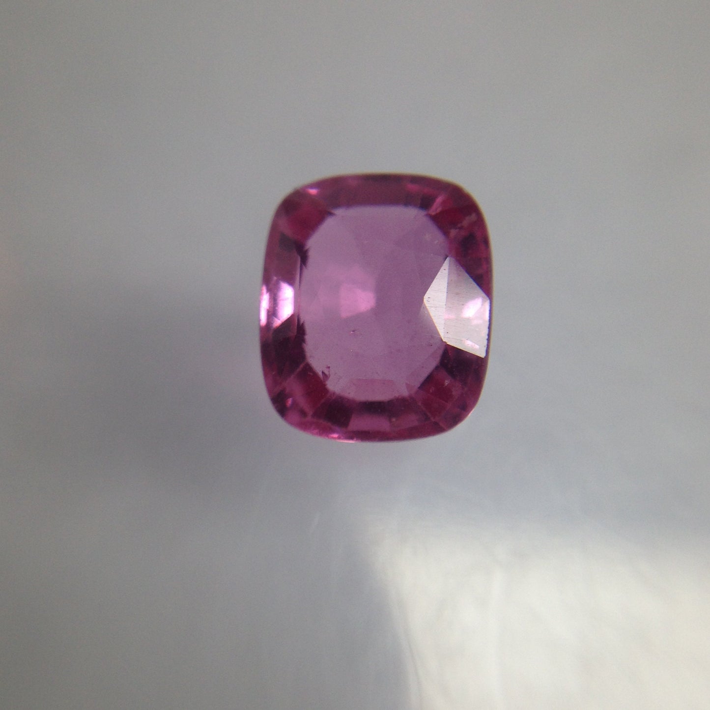 1.77 Carat Natural Pink Sapphire 7.4x6.2mm Cushion cut Loose Gemstone Faceted Gem Corundum Fancy Vivid Color Sapphire