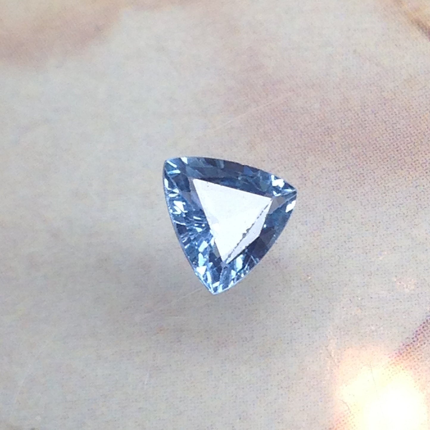 Natural Light Blue Sapphire 6mm Trillion Triangle 0.92 carat Corundum Wholesale Gem Faceted Loose Unmounted Gemstone Heated Real Gemstone ct