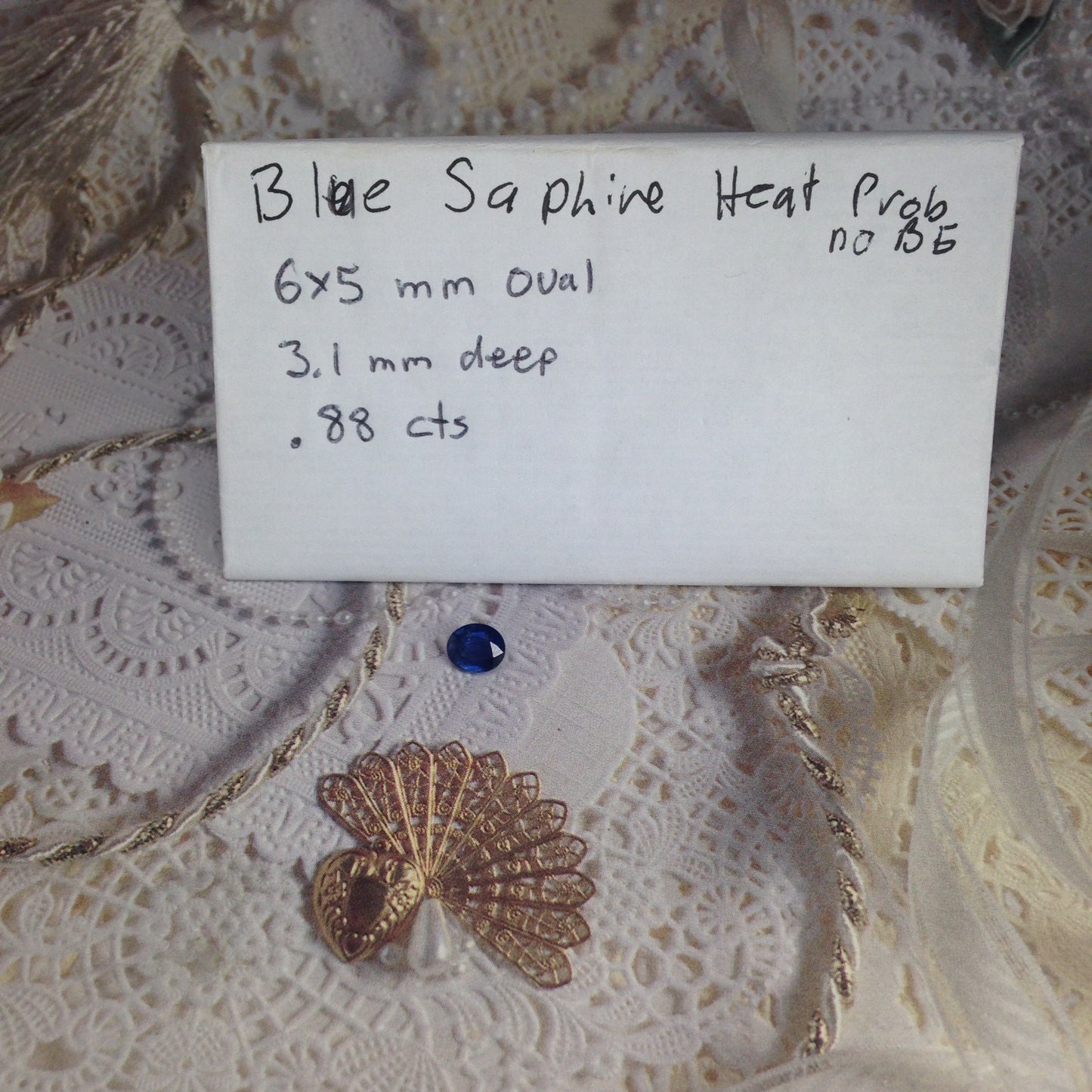 Natural Blue Sapphire 6x5mm Oval 0.88 Carat Corundum Pretty Blue Wholesale Gem Faceted Loose Unmounted Gemstone between 5x6 millimeters