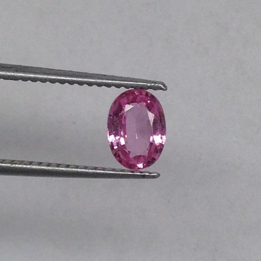 7x5mm Natural Heated Pink Sapphire 0.97 Carats Oval Cut Corundum Wholesale Gem Faceted Loose Unmounted Gemstone, Earth Mined Sapphire cts