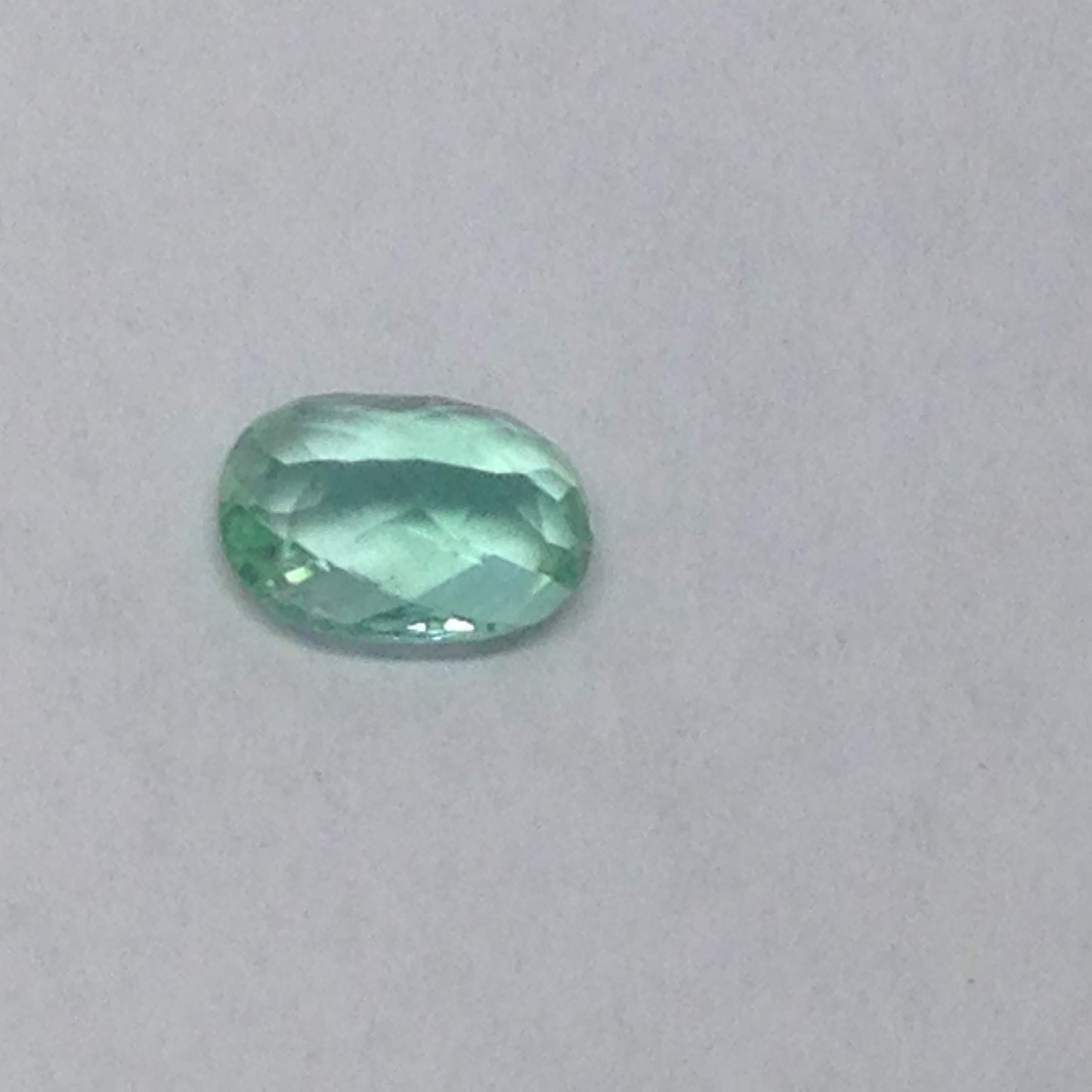 Natural Green blue Iron Bearing Tourmaline Gorgeous Color 7x5 mm Carat Faceted Loose Gemstone Oval Checkerboard Cut Unmountedl gem jewelry