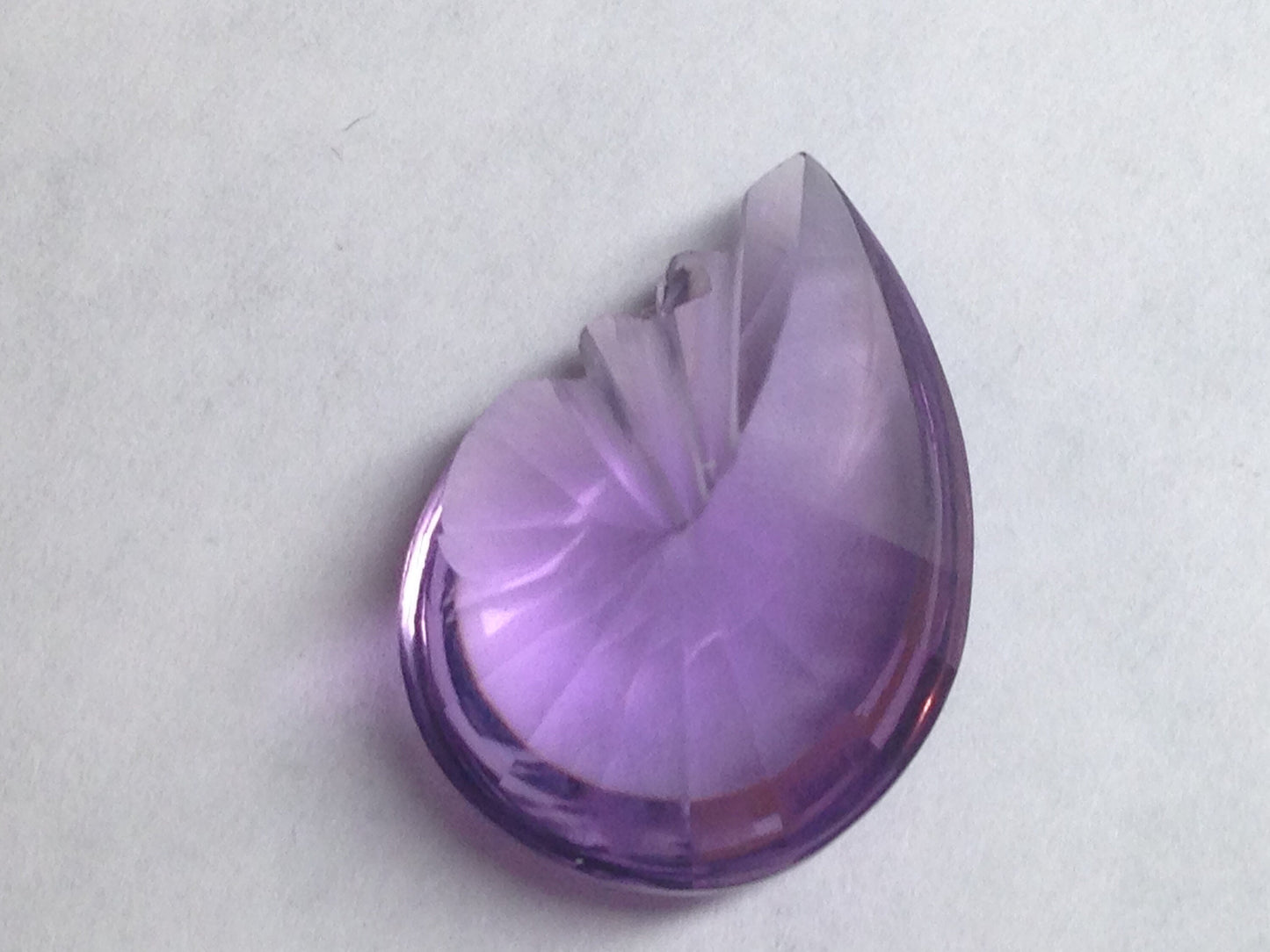 9.13 Carat 18x13 mm Fancy Cut Pear Leaf Purple Amethyst Nice Cut Loose Wholesale Gemstone Faceted February Birthstone Large