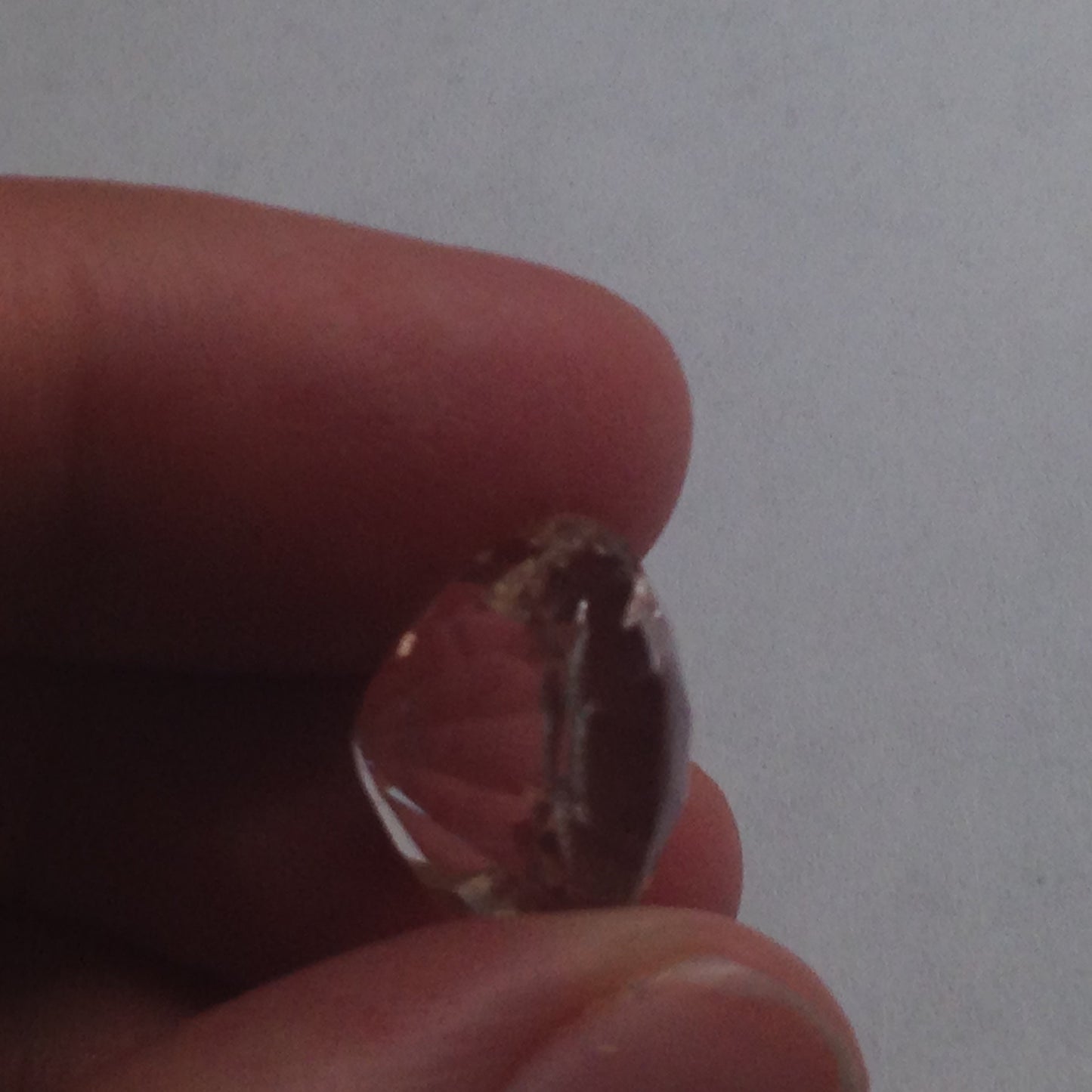 14.6mm Yellow Spodumene Round Cut, 14 carats Huge Large Faint Yellow Near Colorless Faceted Gem Loose