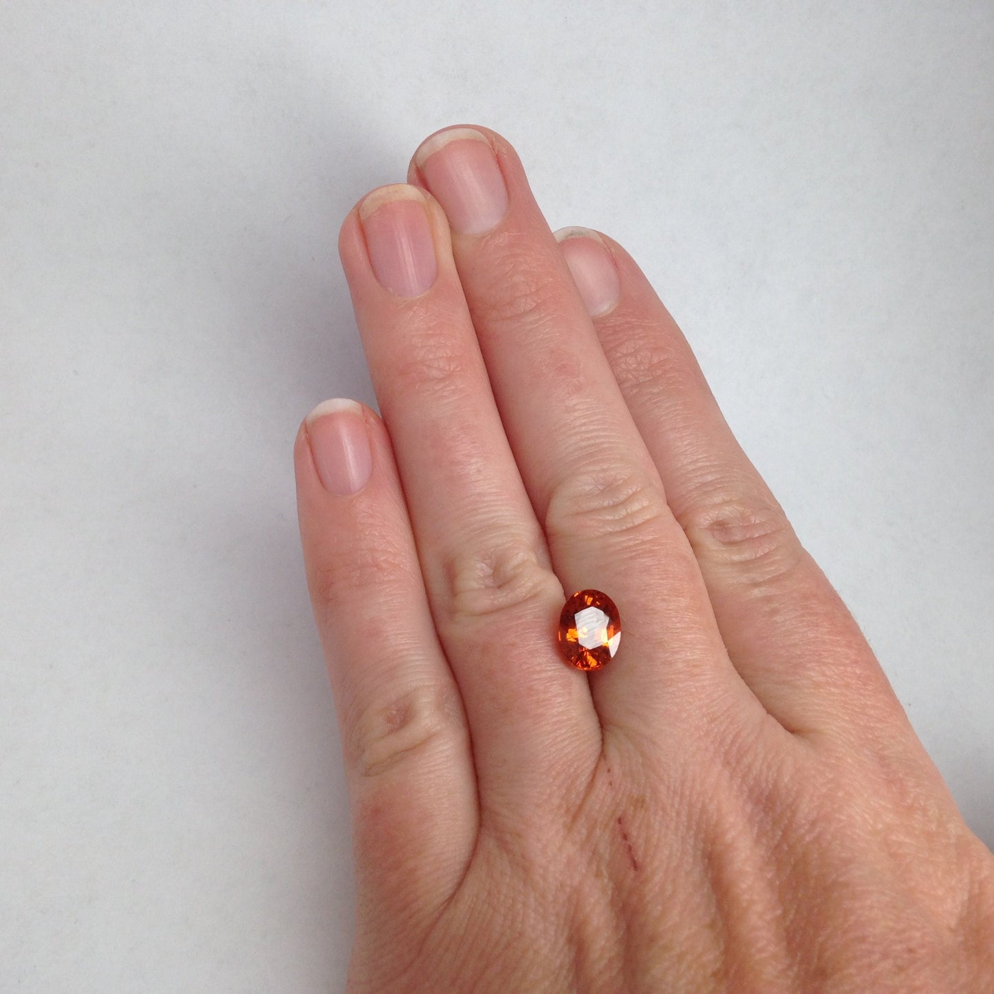 2.77 carat Natural Mandarin Spessartite Garnet 9x7mm Oval Wholesale Orange