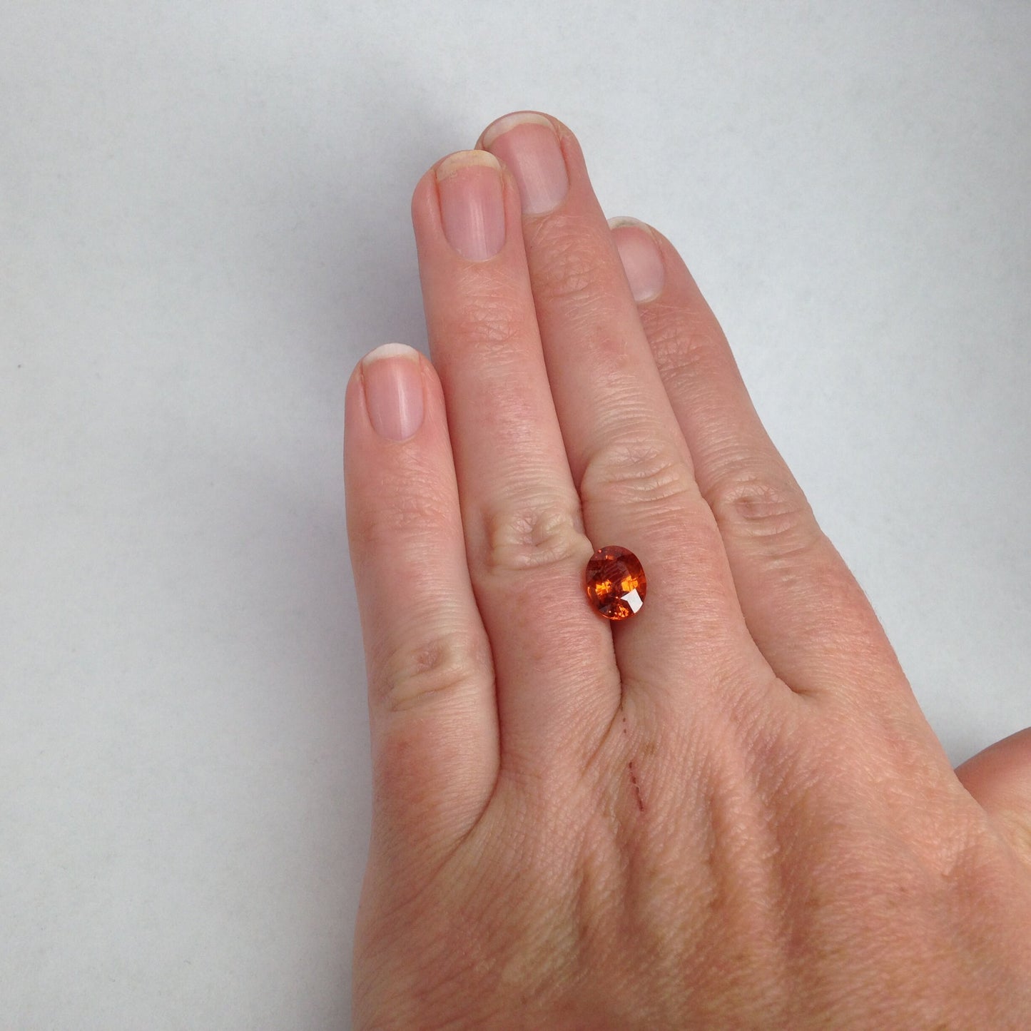 2.77 carat Natural Mandarin Spessartite Garnet 9x7mm Oval Wholesale Orange