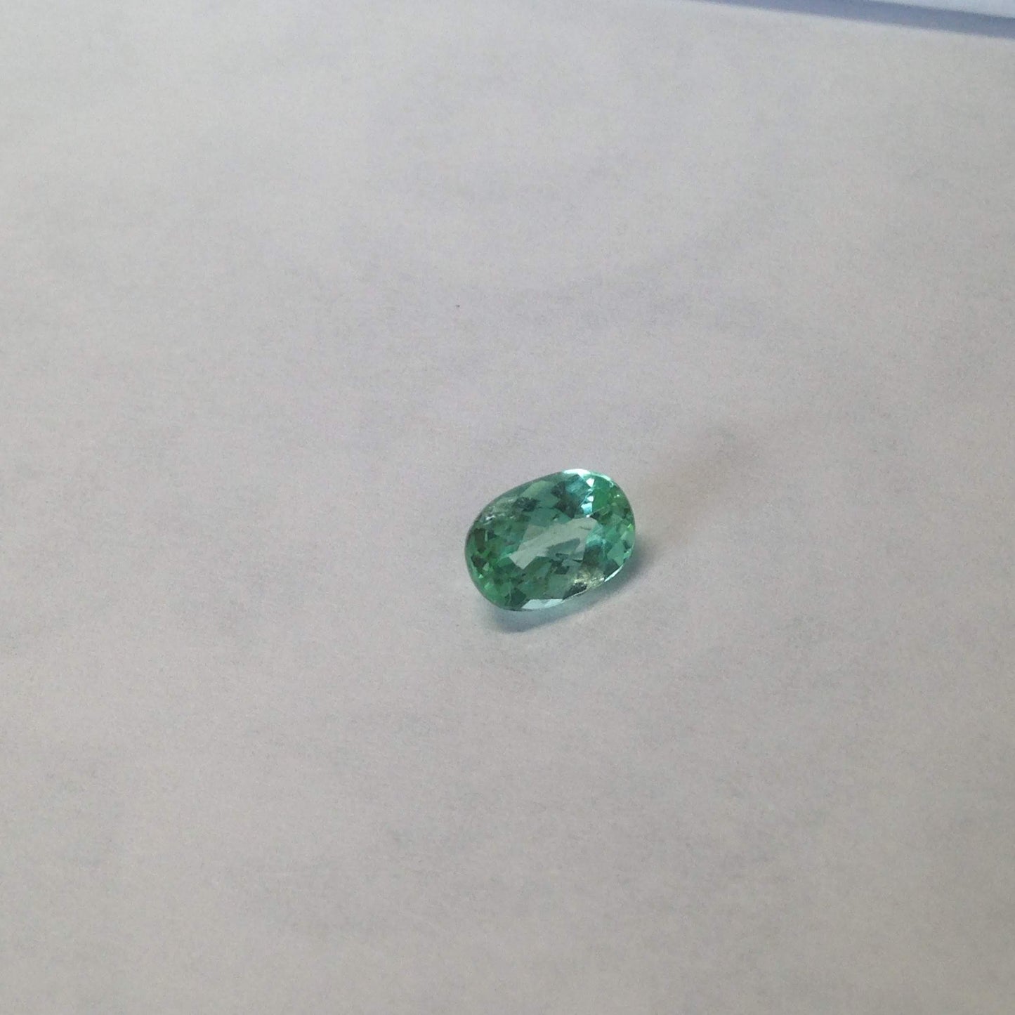 Natural Green blue Iron Bearing Tourmaline Gorgeous Color 7x5 mm Carat Faceted Loose Gemstone Oval Checkerboard Cut Unmountedl gem jewelry