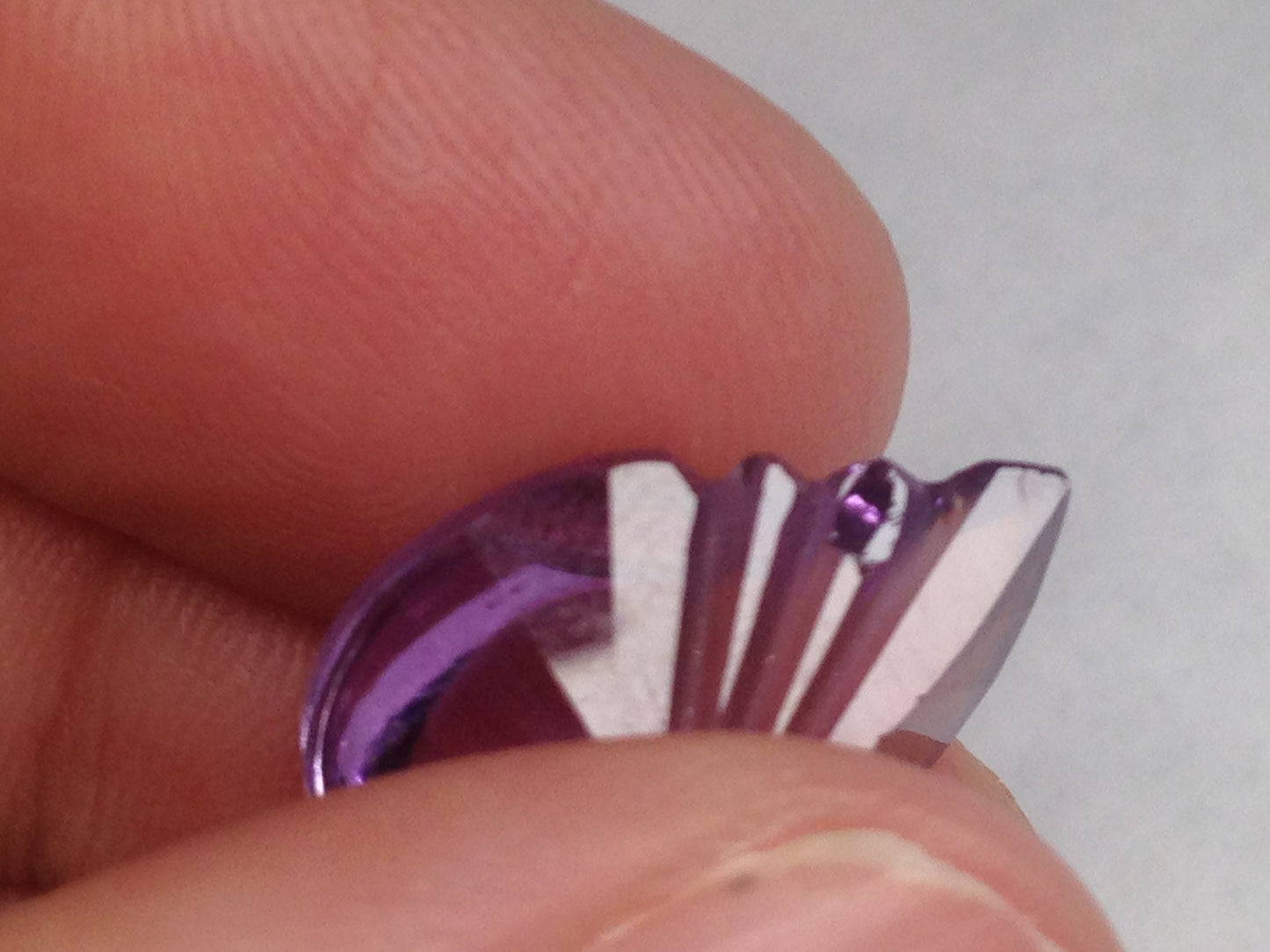 9.13 Carat 18x13 mm Fancy Cut Pear Leaf Purple Amethyst Nice Cut Loose Wholesale Gemstone Faceted February Birthstone Large