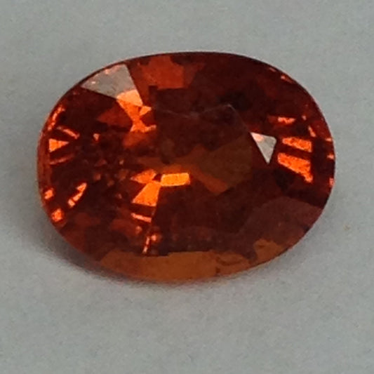 2.77 carat Natural Mandarin Spessartite Garnet 9x7mm Oval Wholesale Orange