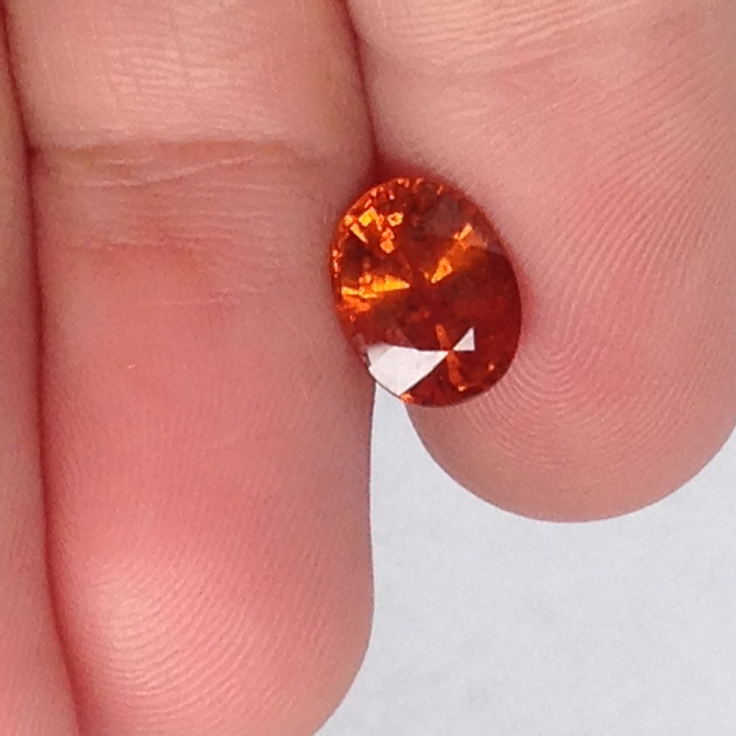 2.77 carat Natural Mandarin Spessartite Garnet 9x7mm Oval Wholesale Orange