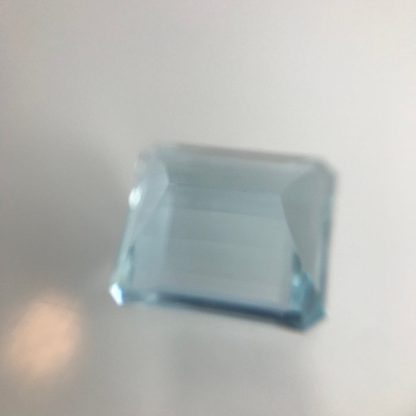 12.5x11 mm 7.47 Carats Natural Light Blue Aquamarine Light Blue Gem Rectangle Cut Loose Faceted Gemstone Beryl Gemstone  13x11mm emerald cut