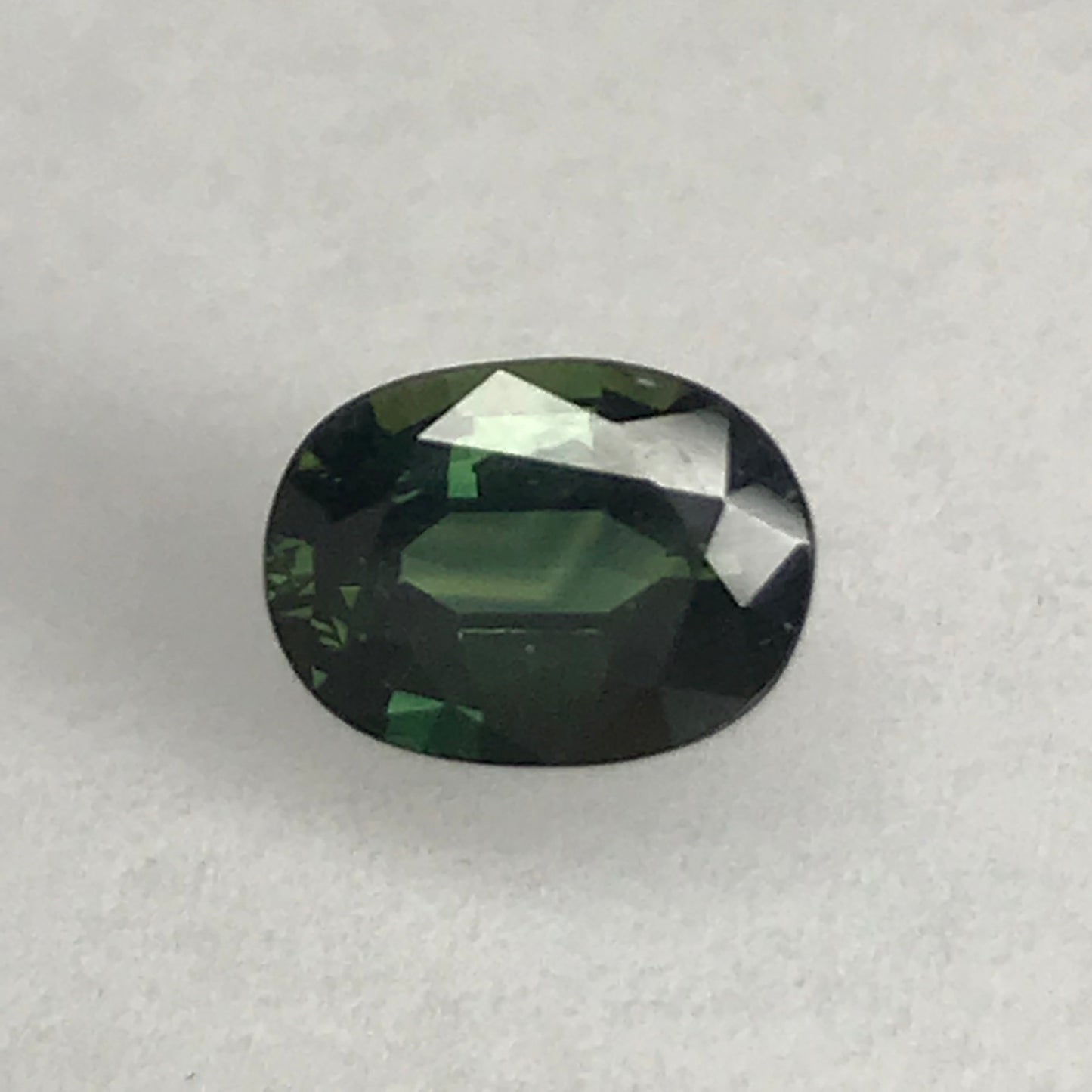 8x6mm Natural Green Sapphire 1.39 Carat, Oval cut Corundum Wholesale Faceted Loose Gemstone