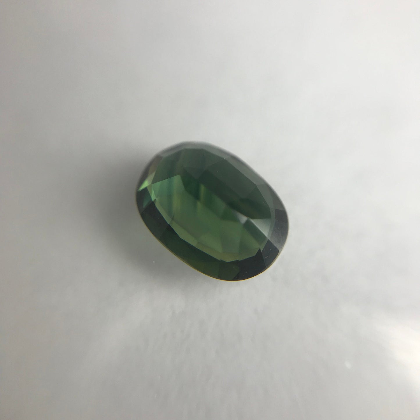 8x6mm Natural Green Sapphire 1.39 Carat, Oval cut Corundum Wholesale Faceted Loose Gemstone