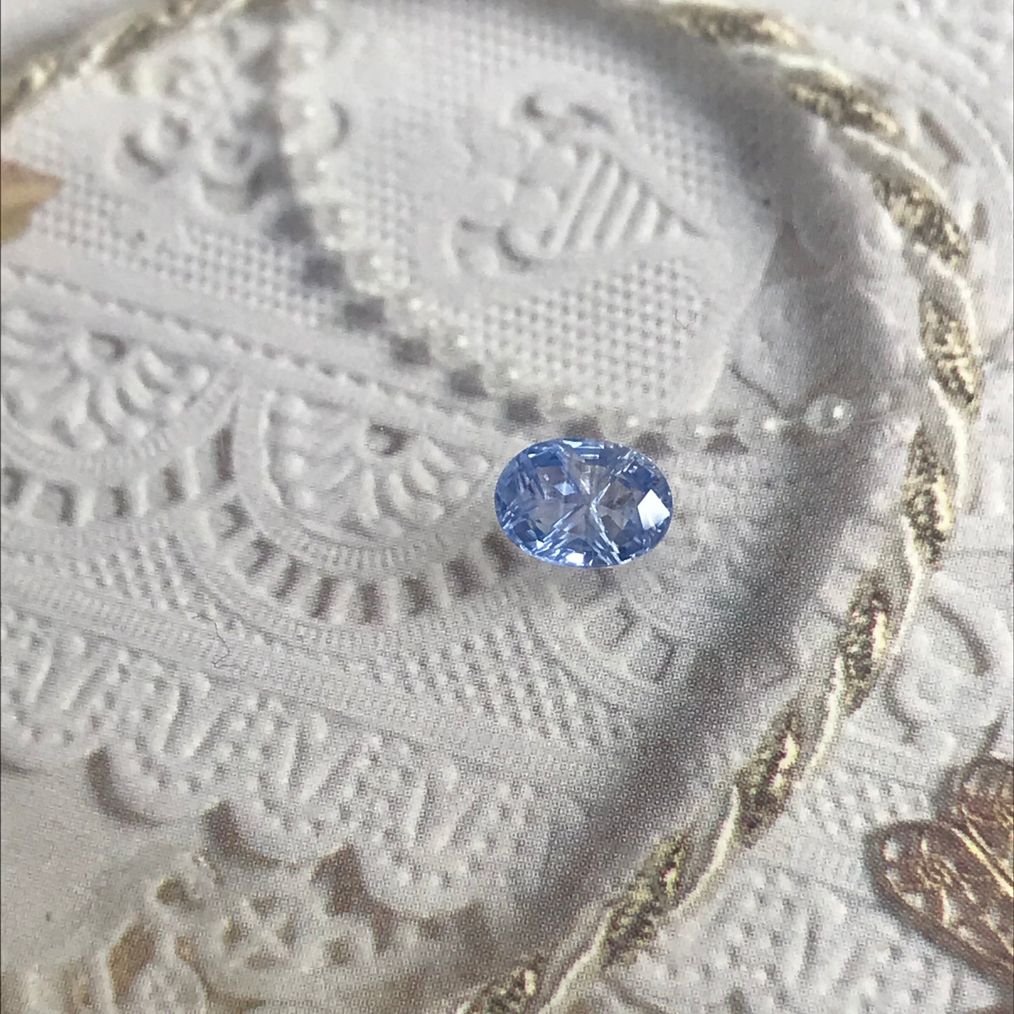 7x5mm Natural Blue Sapphire Fancy cut 0.96 Carats Oval Corundum Medium Light Gem Faceted Loose Heated Sapphire