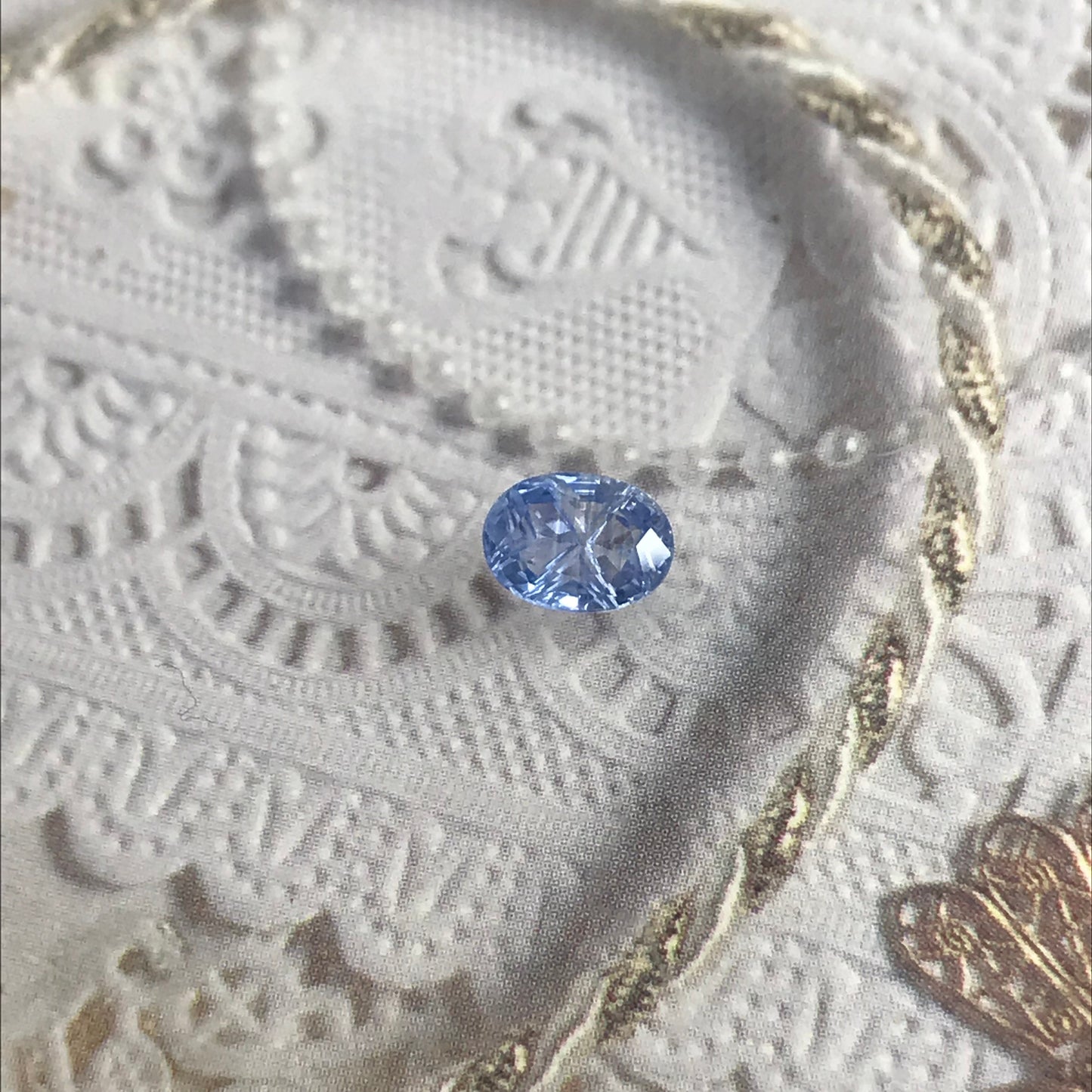 7x5mm Natural Blue Sapphire Fancy cut 0.96 Carats Oval Corundum Medium Light Gem Faceted Loose Heated Sapphire