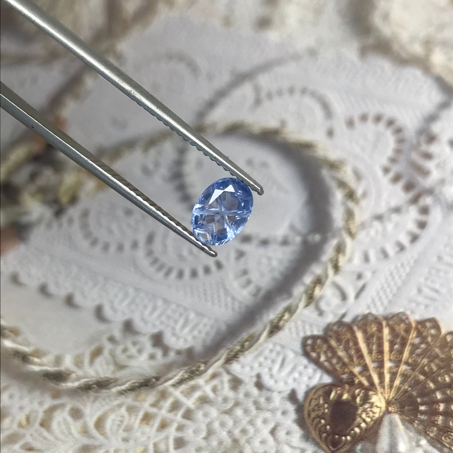 7x5mm Natural Blue Sapphire Fancy cut 0.96 Carats Oval Corundum Medium Light Gem Faceted Loose Heated Sapphire