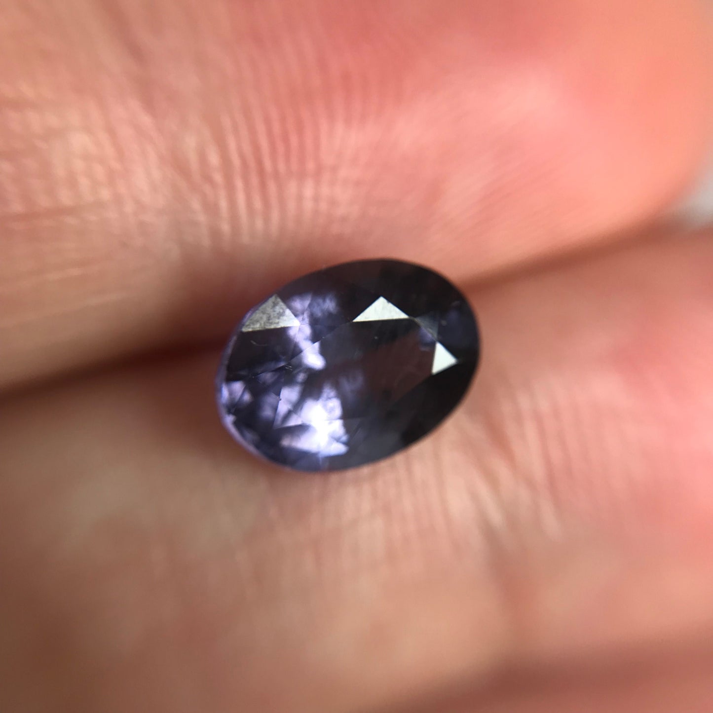 1.82 carat Natural Purple Spinel, Faceted 8.6x6.5mm Oval loose Spinel, loose Gemstone
