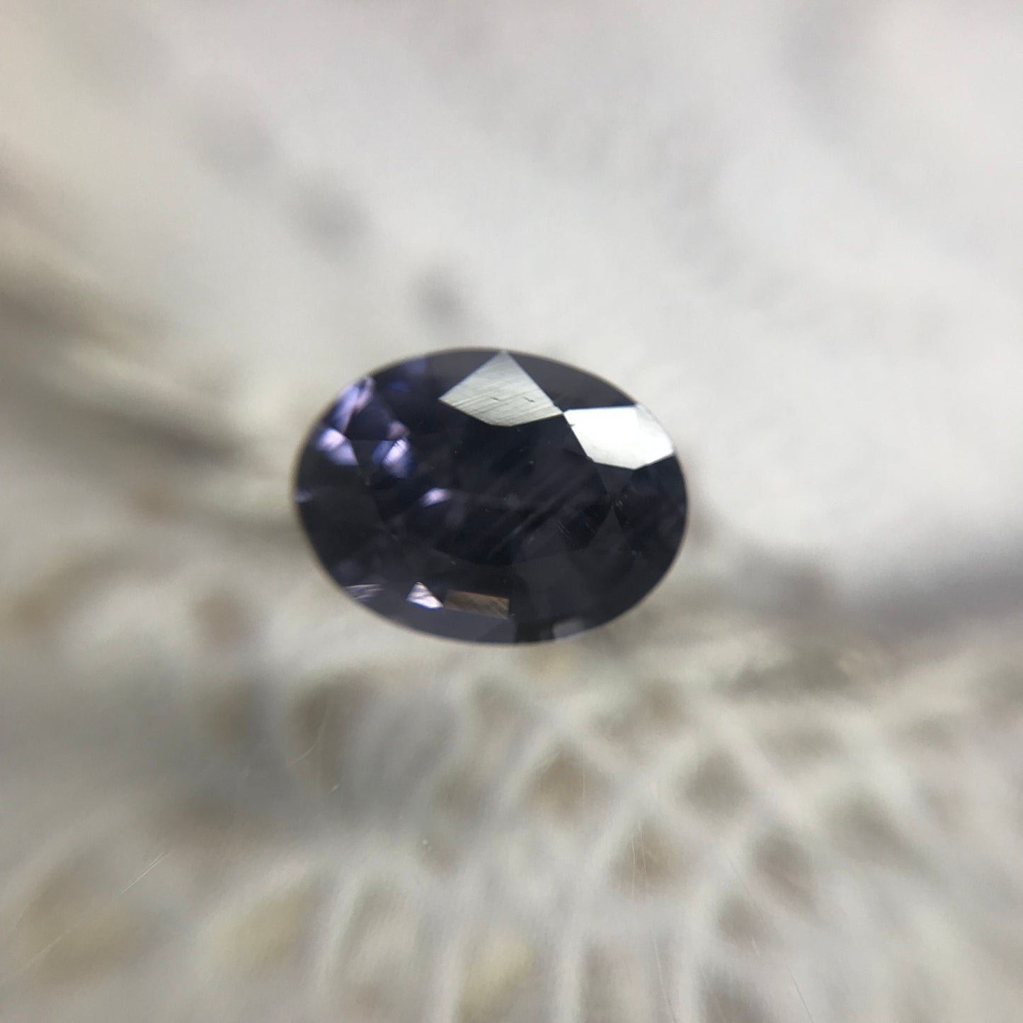 1.82 carat Natural Purple Spinel, Faceted 8.6x6.5mm Oval loose Spinel, loose Gemstone