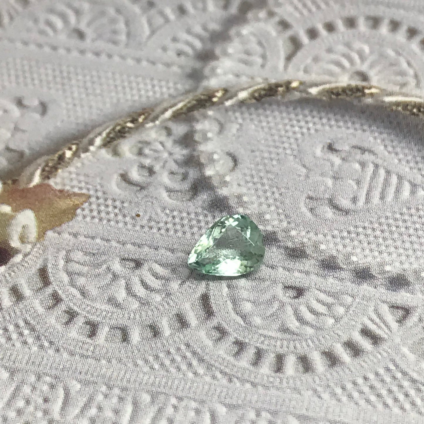 Blue Green Copper-bearing Tourmaline Paraiba  6x5 mm .60 carats Faceted Loose Gemstone Cuprian Rare cts 6.4x5mm USA seller genuine stone gem