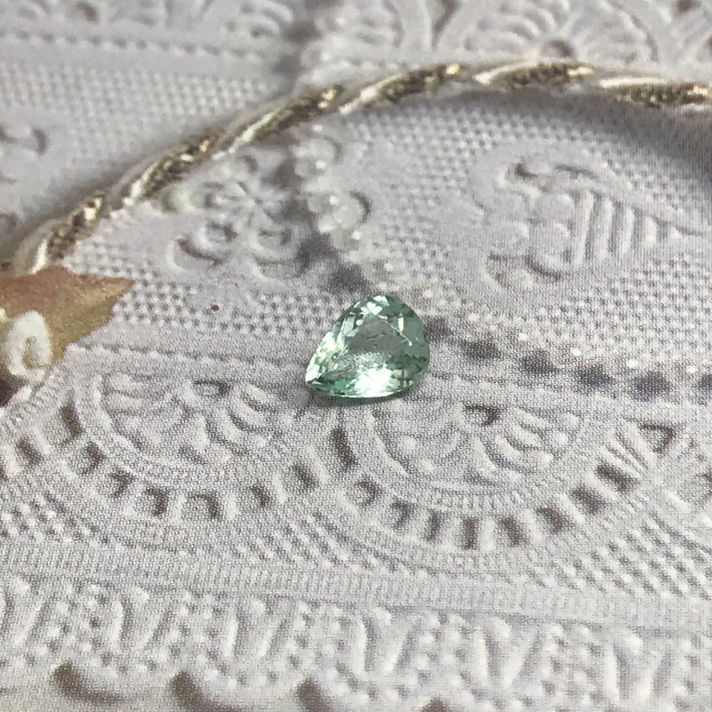 Blue Green Copper-bearing Tourmaline Paraiba  6x5 mm .60 carats Faceted Loose Gemstone Cuprian Rare cts 6.4x5mm USA seller genuine stone gem