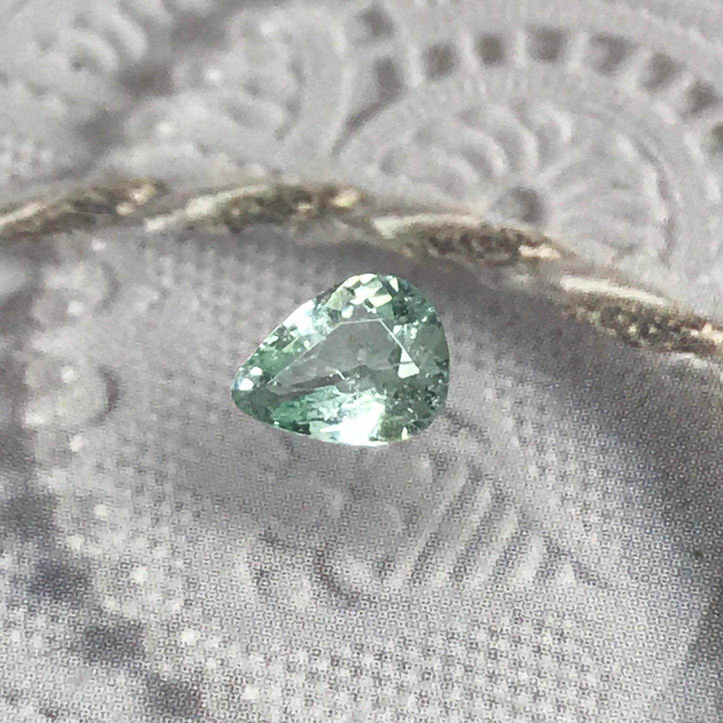 Blue Green Copper-bearing Tourmaline Paraiba  6x5 mm .60 carats Faceted Loose Gemstone Cuprian Rare cts 6.4x5mm USA seller genuine stone gem