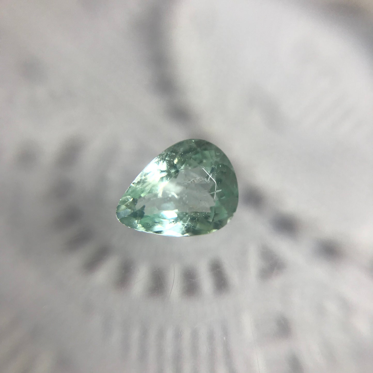 Blue Green Copper-bearing Tourmaline Paraiba  6x5 mm .60 carats Faceted Loose Gemstone Cuprian Rare cts 6.4x5mm USA seller genuine stone gem