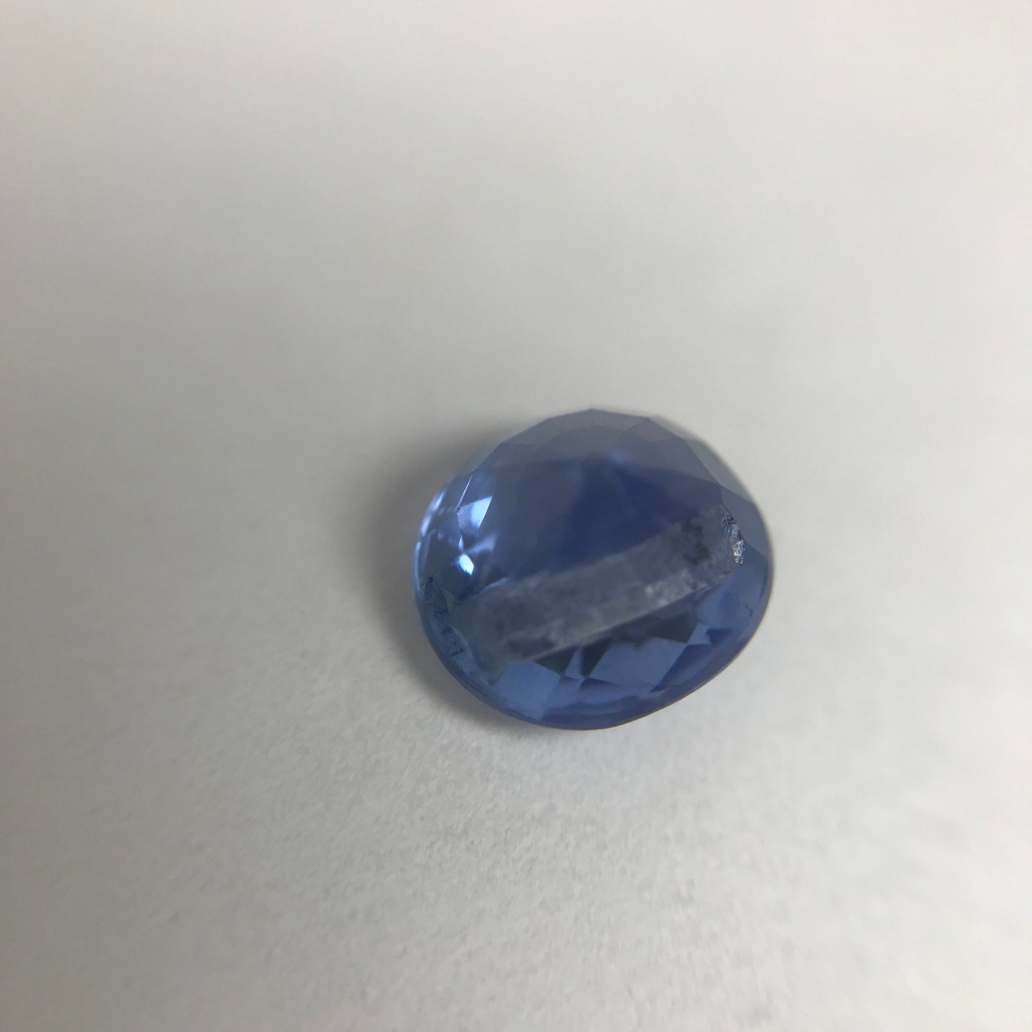 Natural Medium Blue Sapphire 6 mm roval round 1.73 Carats Oval Corundum Gem Faceted Loose Unmounted Gemstone Fancy prob Heat checkerboard ct