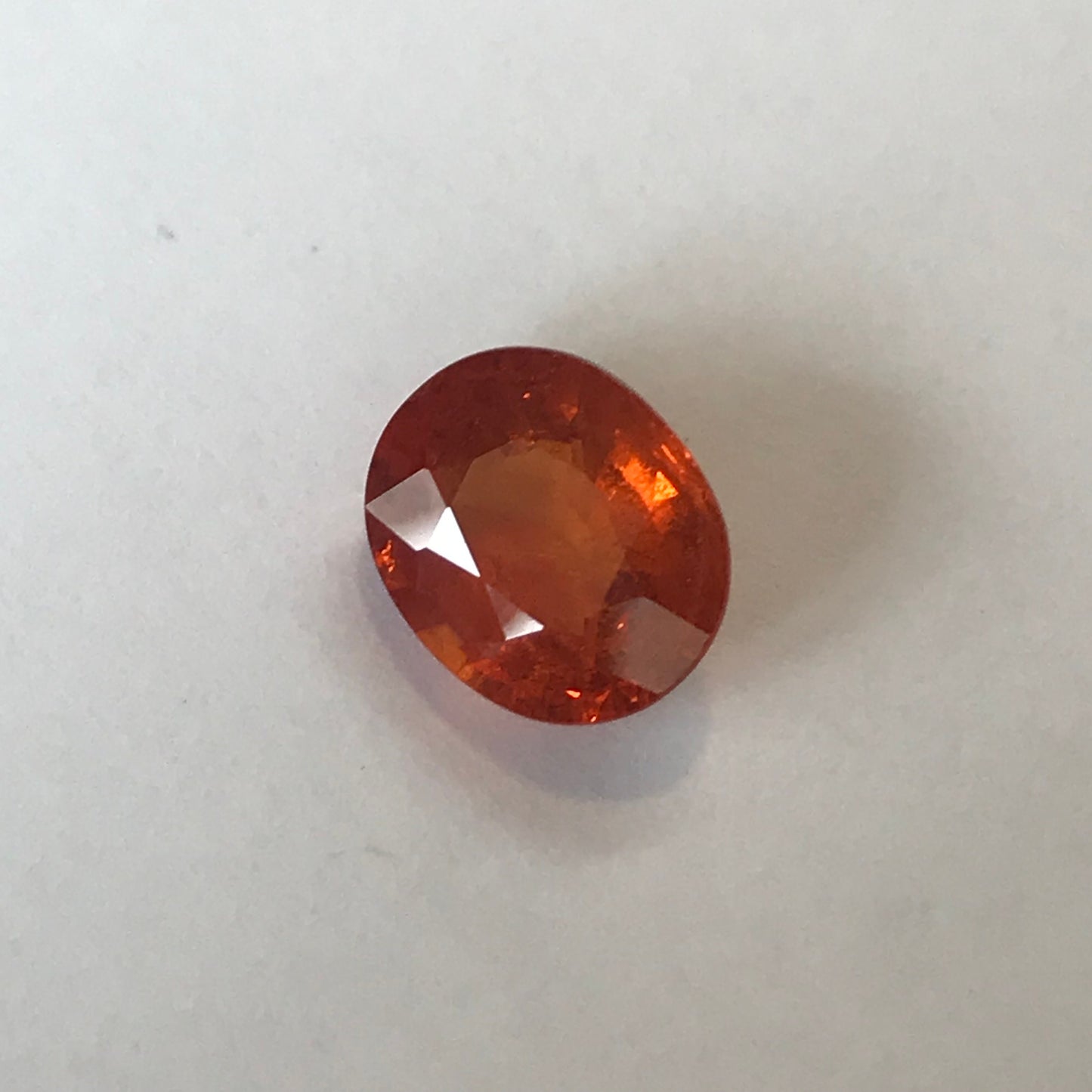 4.88 carat Natural Mandarin Spessartite Garnet 10.7x9mm 0val Wholesale Orange loose gem