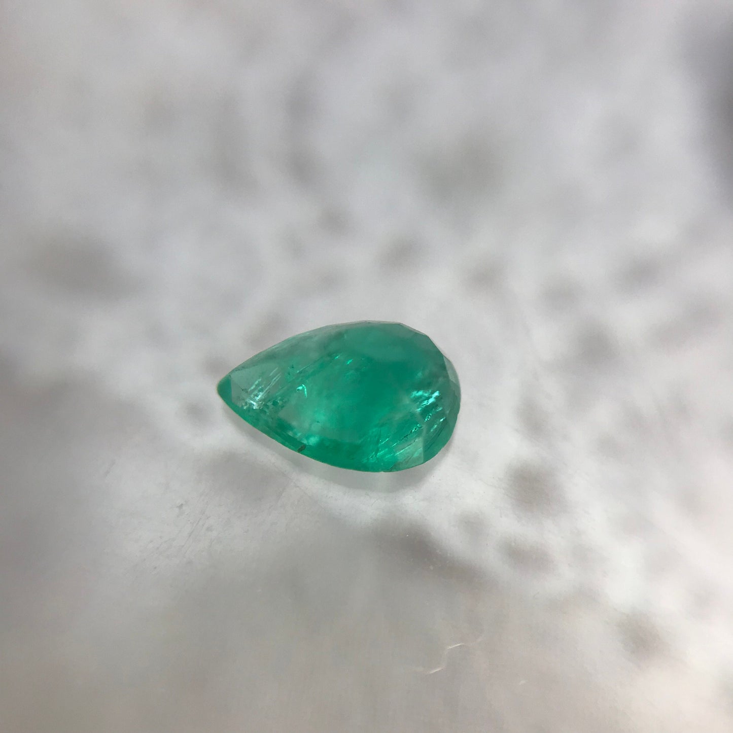 6x4mm Green Emerald mm 0.45 Carats Pear Cut Loose Faceted Gemstone