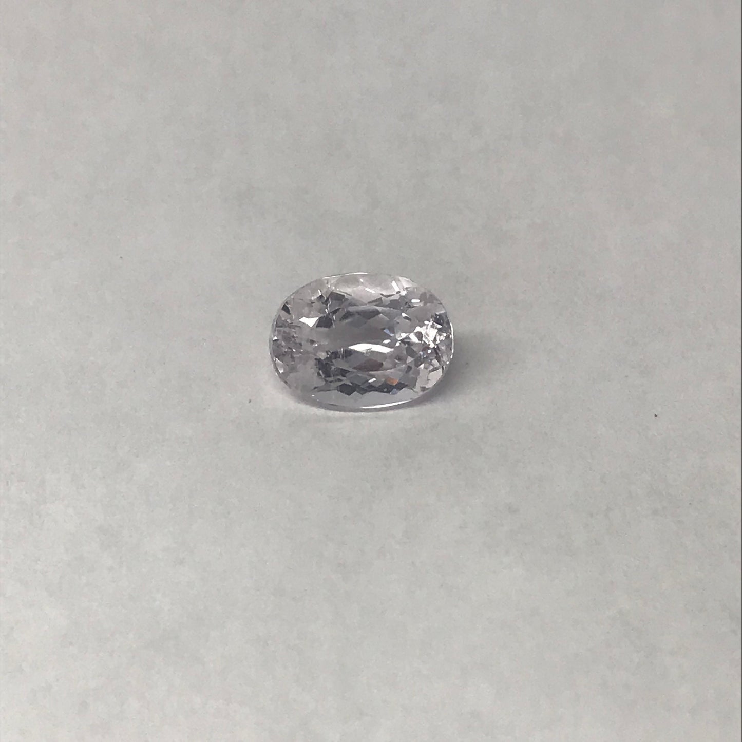 14x10mm Natural Kunzite 7.89 carats Oval Cut Light Faint Pink Spodumene Faceted Loose Gem