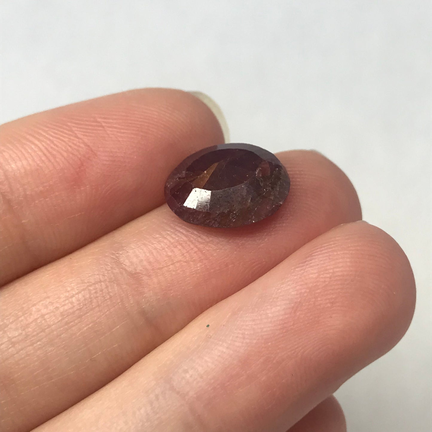 5.63 carat Natural Rustic Ruby Inexpensive, 12.4x10mm Oval Loose Gemstone Faceted Gem, Oval Cheap July Birthstone