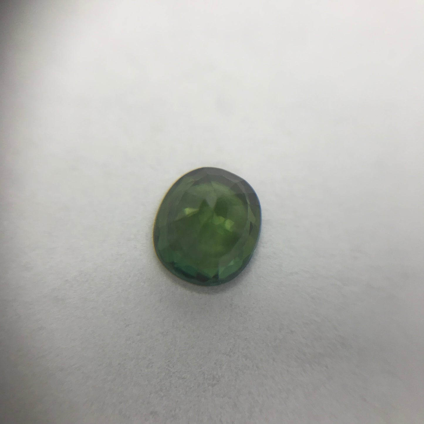 6x5mm Natural Green Sapphire 0.77 Carats Oval Corundum Wholesale Gem Faceted Loose Gemstone Heated 6.7x5mm