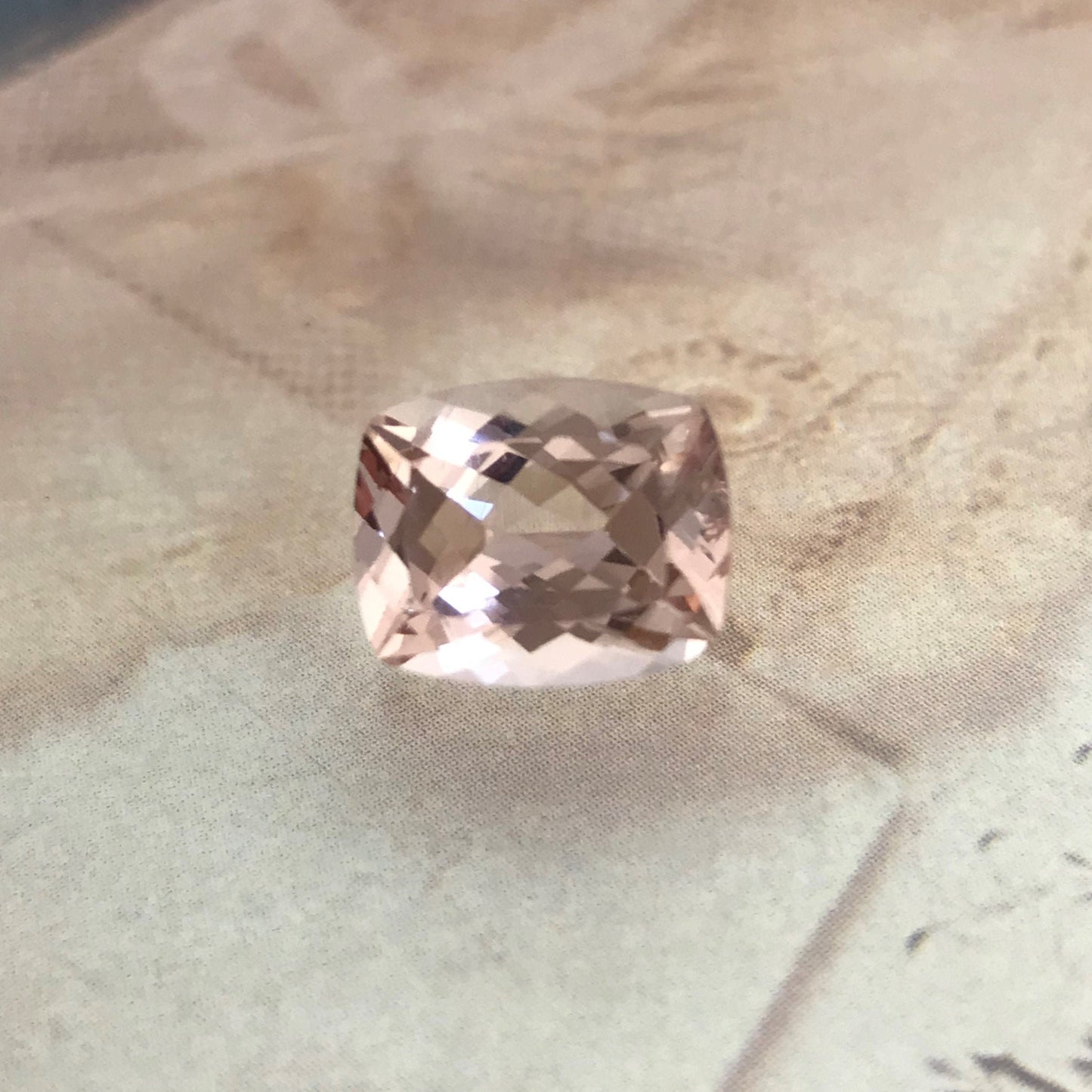 11x9mm Peach Pink Morganite 4 ct Cushion Rectangle Cut Loose Gem Unmounted Gemstone For Engagement Ring Wholesale Tested Beryl Center stone