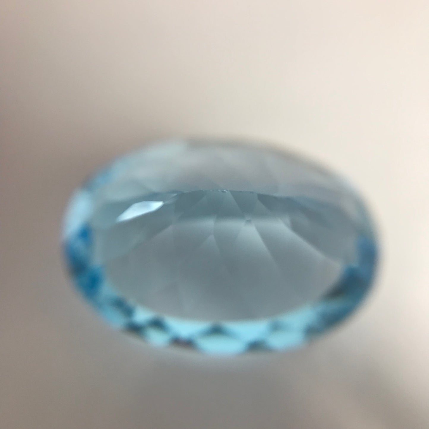18x13 mm Sky Blue Topaz 15.5 Carat Oval Cut Loose Gem Wholesale Gemstone Nice Faceted Unmounted Aquamarine Substitute US Seller Flowing Gems