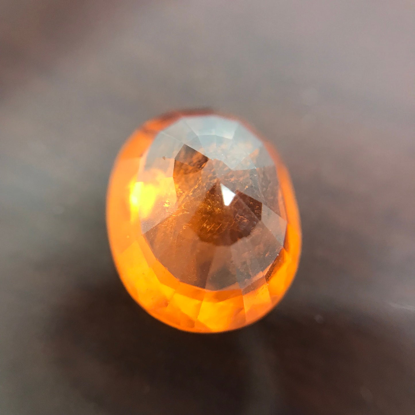 4.88 carat Natural Mandarin Spessartite Garnet 10.7x9mm 0val Wholesale Orange loose gem