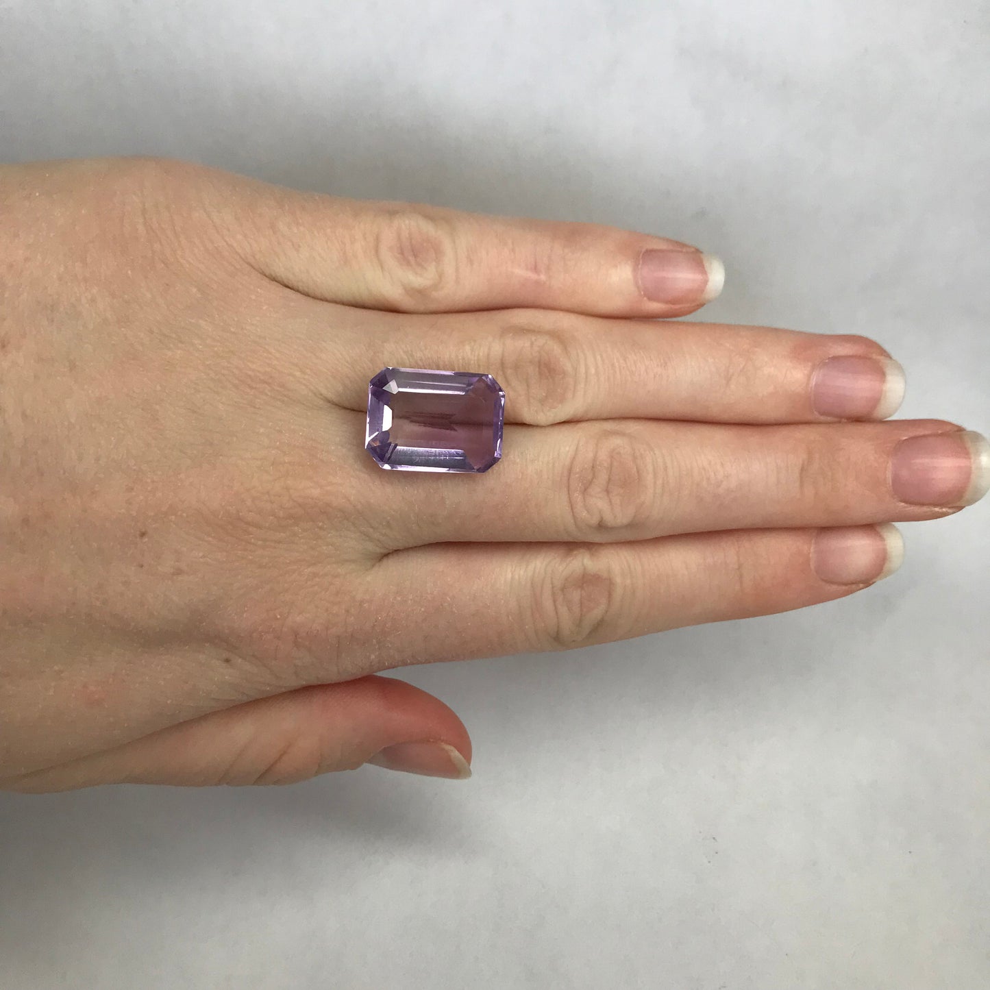 14.44 cts Light Purple Amethyst 18x13mm Emerald Cut Loose Wholesale Gemstone