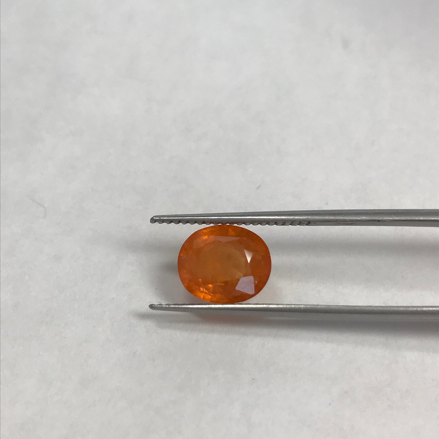 3.96 ct Natural Mandarin Garnet 9x8mm Oval cut, Spessartite, Loose Gemstone