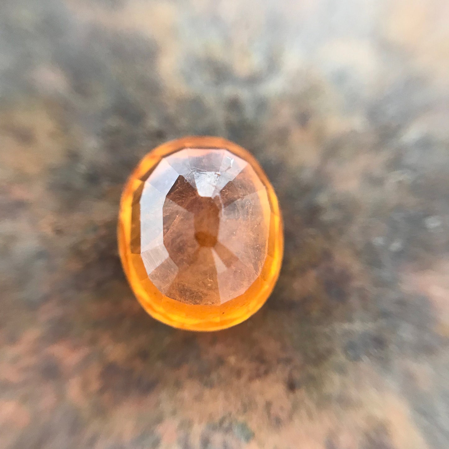 3.96 ct Natural Mandarin Garnet 9x8mm Oval cut, Spessartite, Loose Gemstone