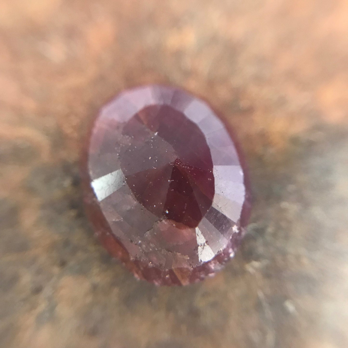 5.63 carat Natural Rustic Ruby Inexpensive, 12.4x10mm Oval Loose Gemstone Faceted Gem, Oval Cheap July Birthstone